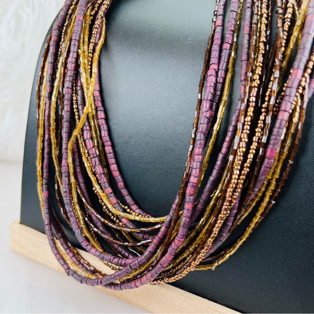 Pretty Multi Stranded, Bohemian Chic Costume Neck… - image 4